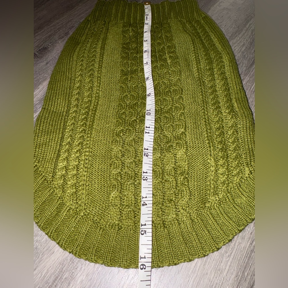 Olive Green Dog Sweater - Picture 2 of 4
